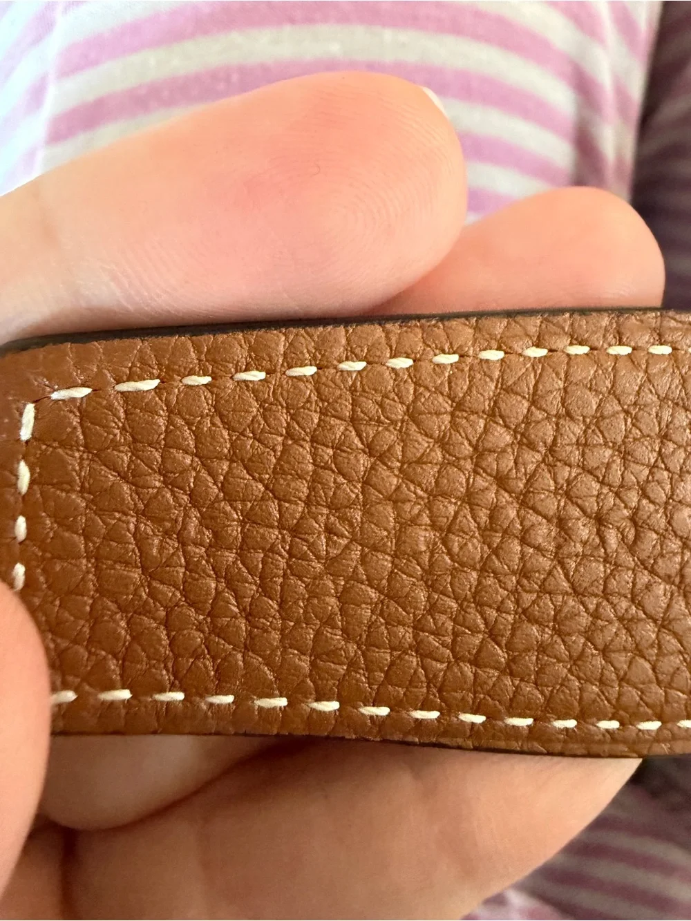 Hermes Black and Brown Reversible Leather Belt with Gold H Buckle